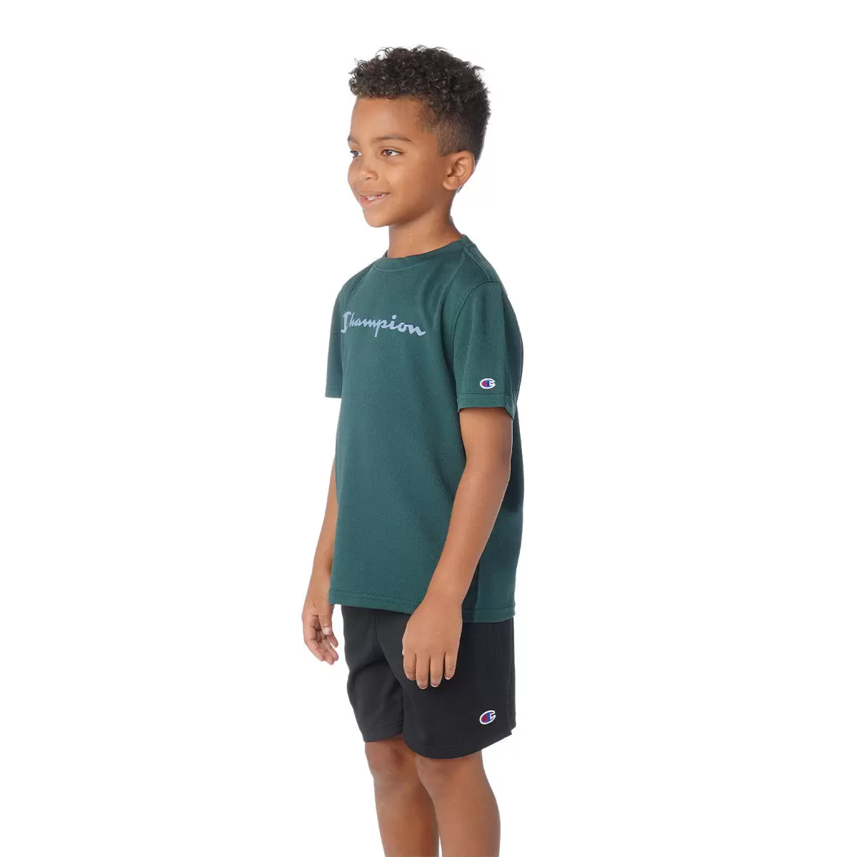 Champion 男童短袖T恤兩件組 綠 L