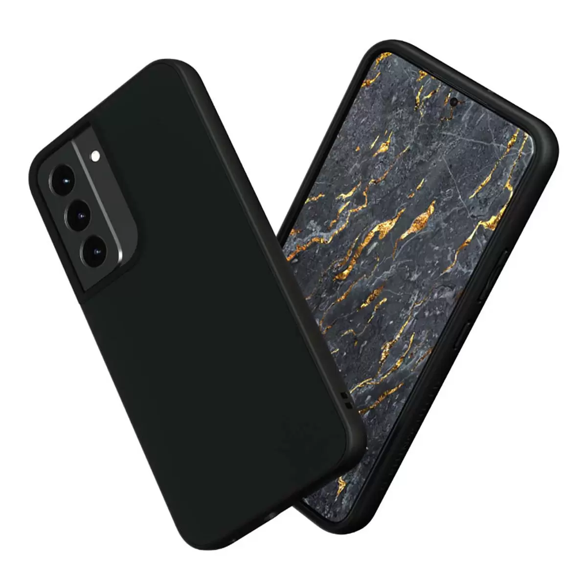 犀牛盾 Samsung Galaxy S22 SolidSuit 防摔手機殼 + 耐衝擊手機螢幕保護貼 黑