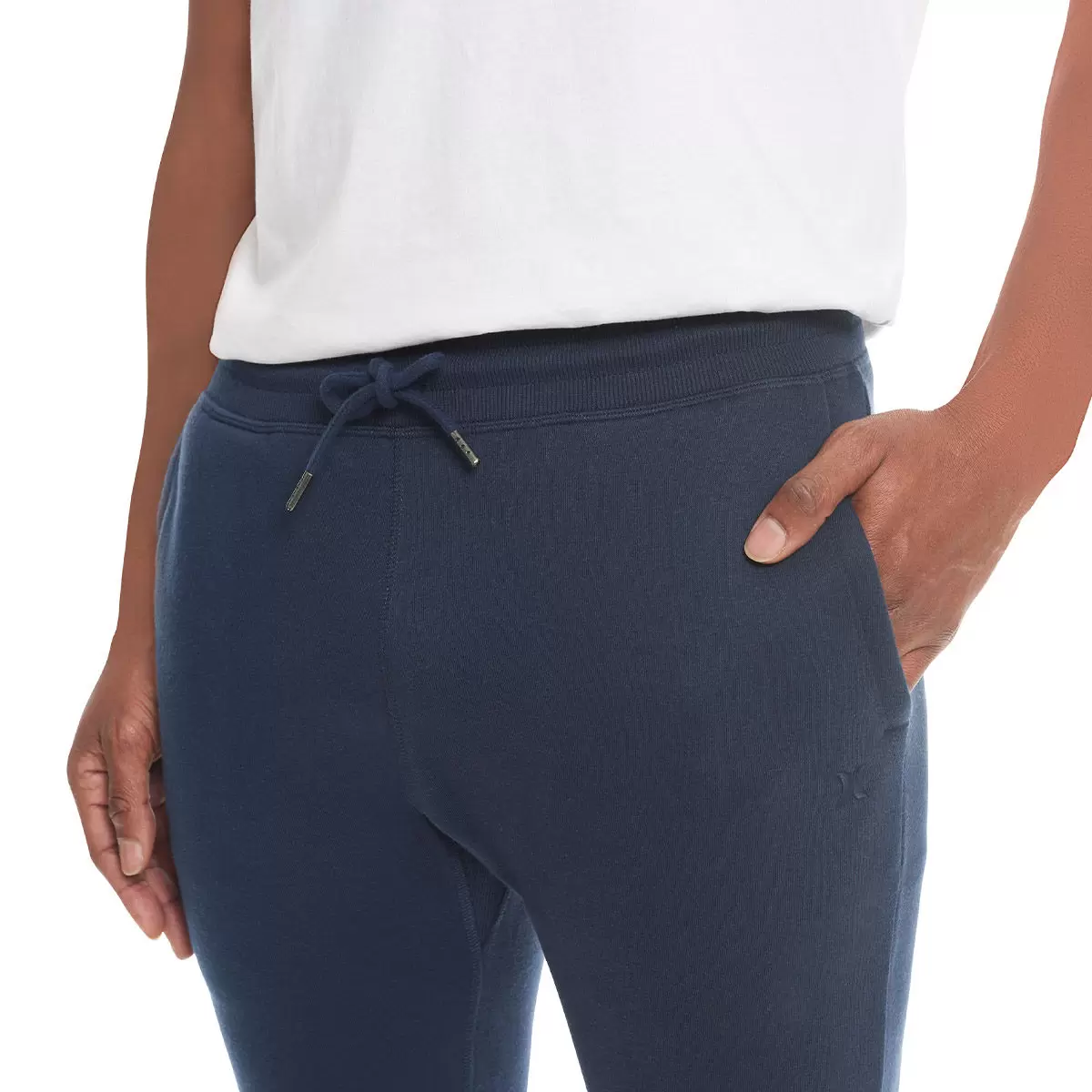 Hurley 男刷毛長褲 藍 M