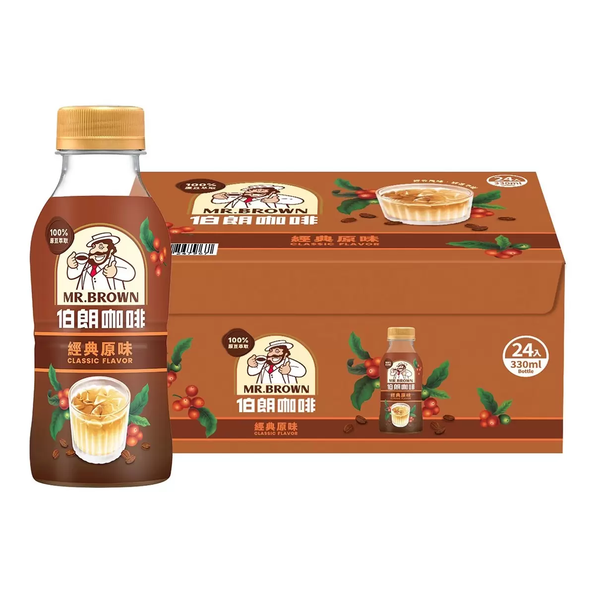 伯朗咖啡 經典原味咖啡 330毫升 X 24入 - 1