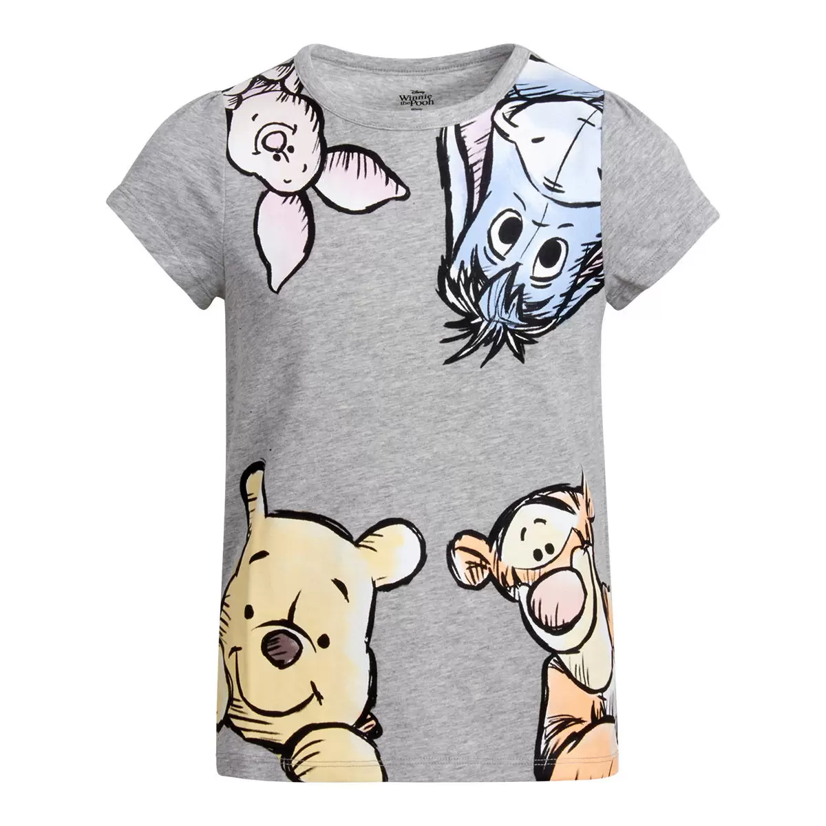 兒童卡通圖案短袖上衣四件組 Winnie the Pooh 6T