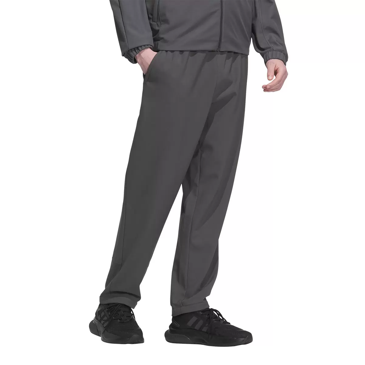 Adidas 男運動長褲 灰 XL
