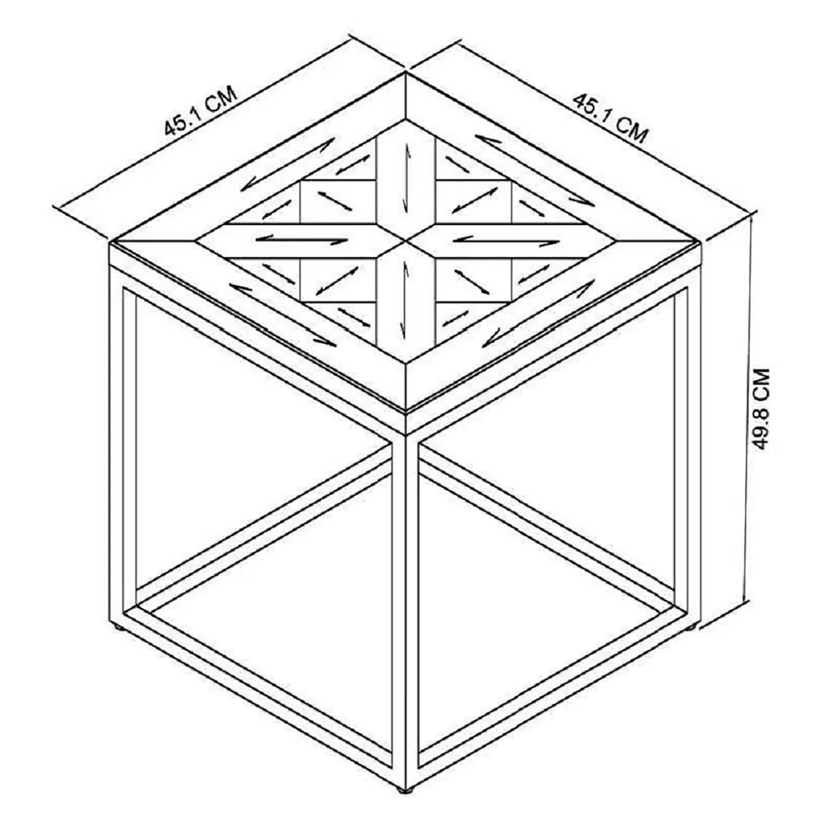 Bentley Designs 方形邊桌