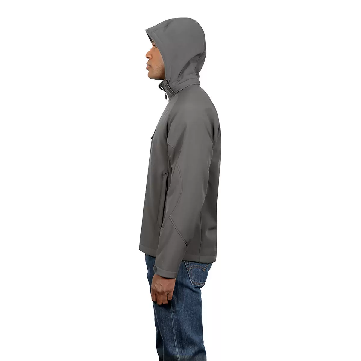 Kirkland Signature 科克蘭 男絨毛內裡連帽外套 灰 L