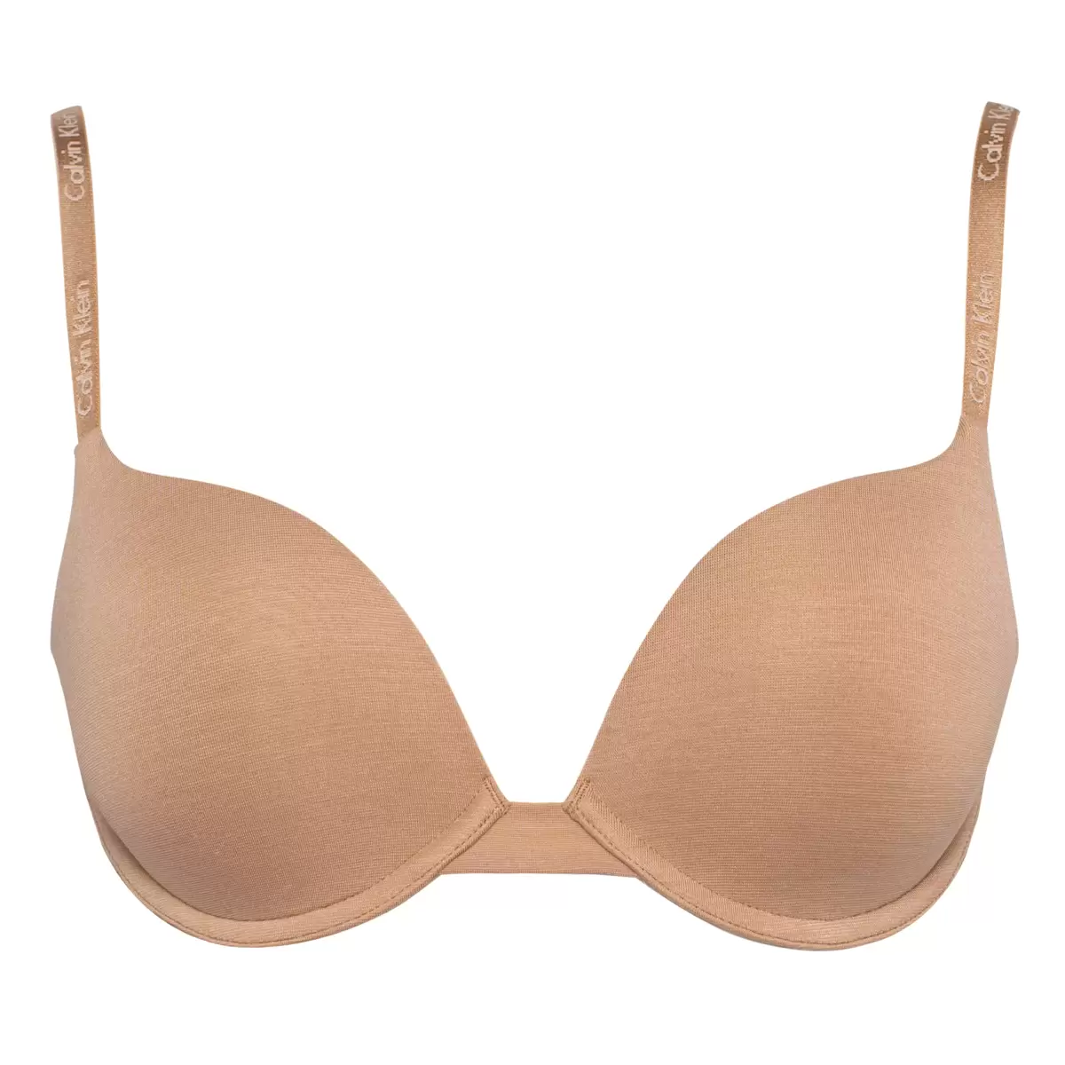 Calvin Klein 女舒適軟鋼圈內衣2入組 黑色 & 裸色 34D