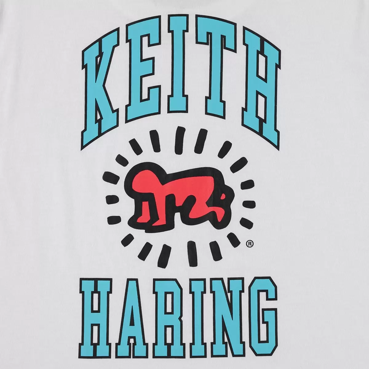 Keith Haring 女塗鴉短袖上衣 白 S
