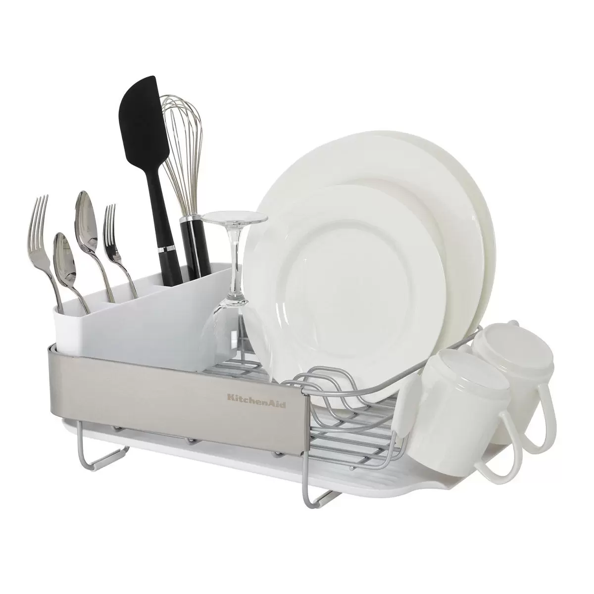 KitchenAid 餐具瀝水架 白色