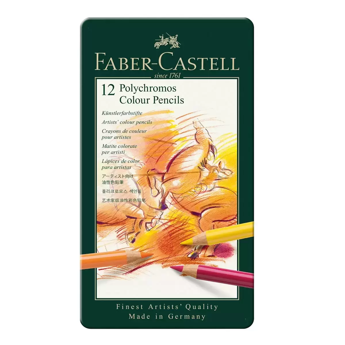 Faber-Castell 輝柏藝術家級油性色鉛筆 12色