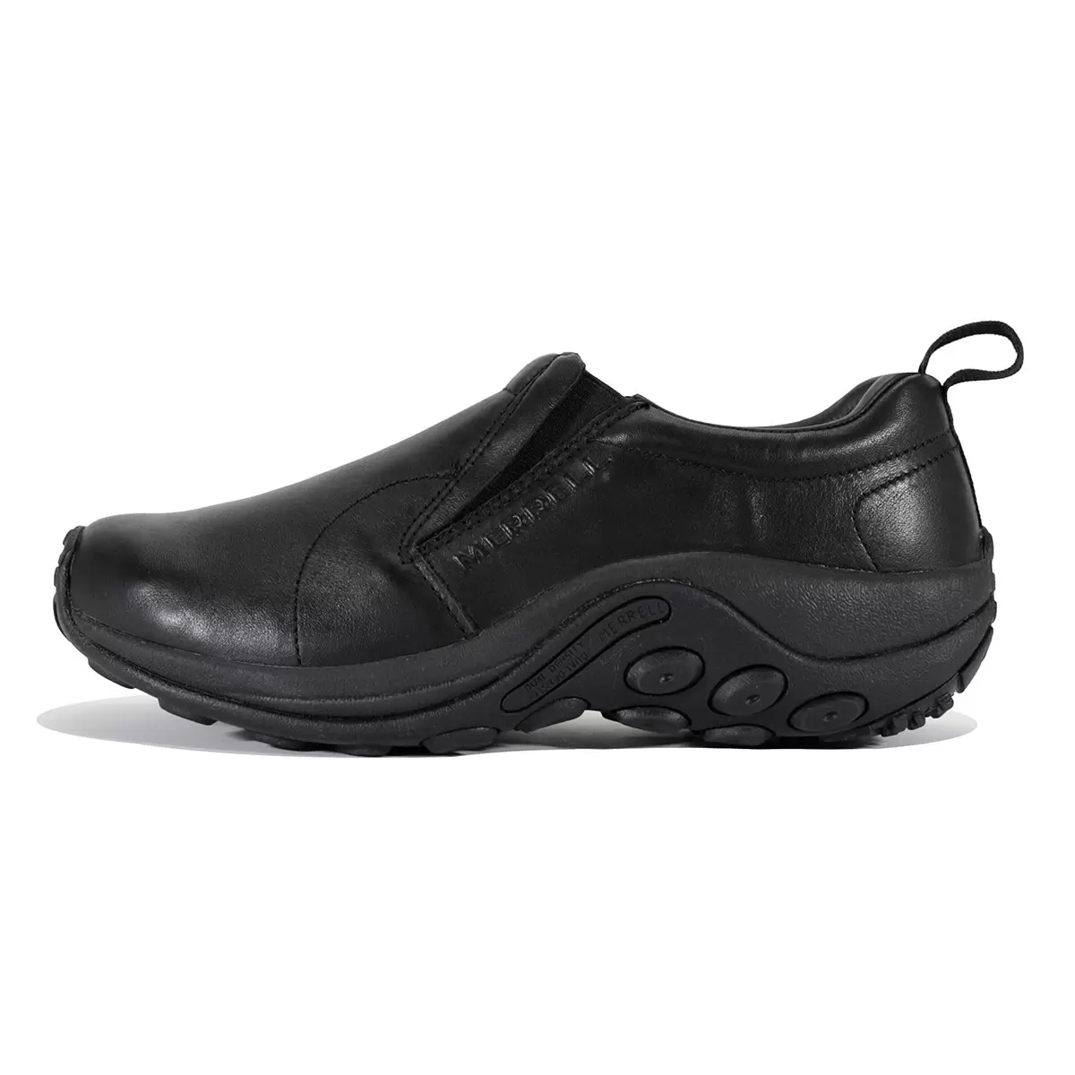 Merrell 男皮革休閒鞋 黑 US 8.5