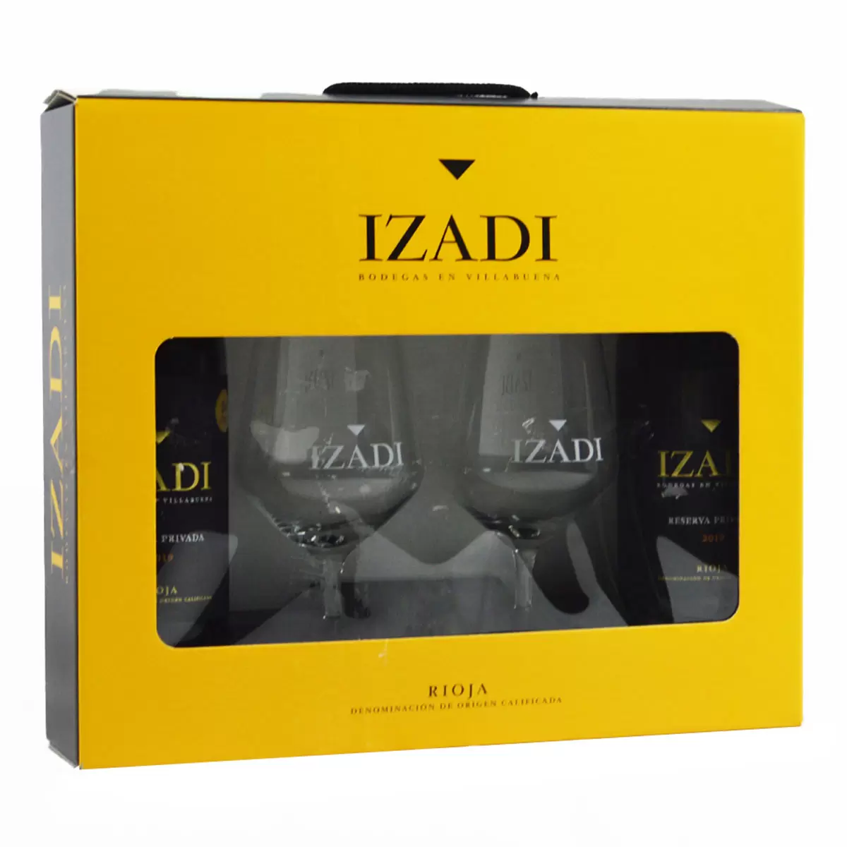 Izadi 西班牙紅葡萄酒禮盒組 750毫升 X 2瓶 + 玻璃杯 X 2入