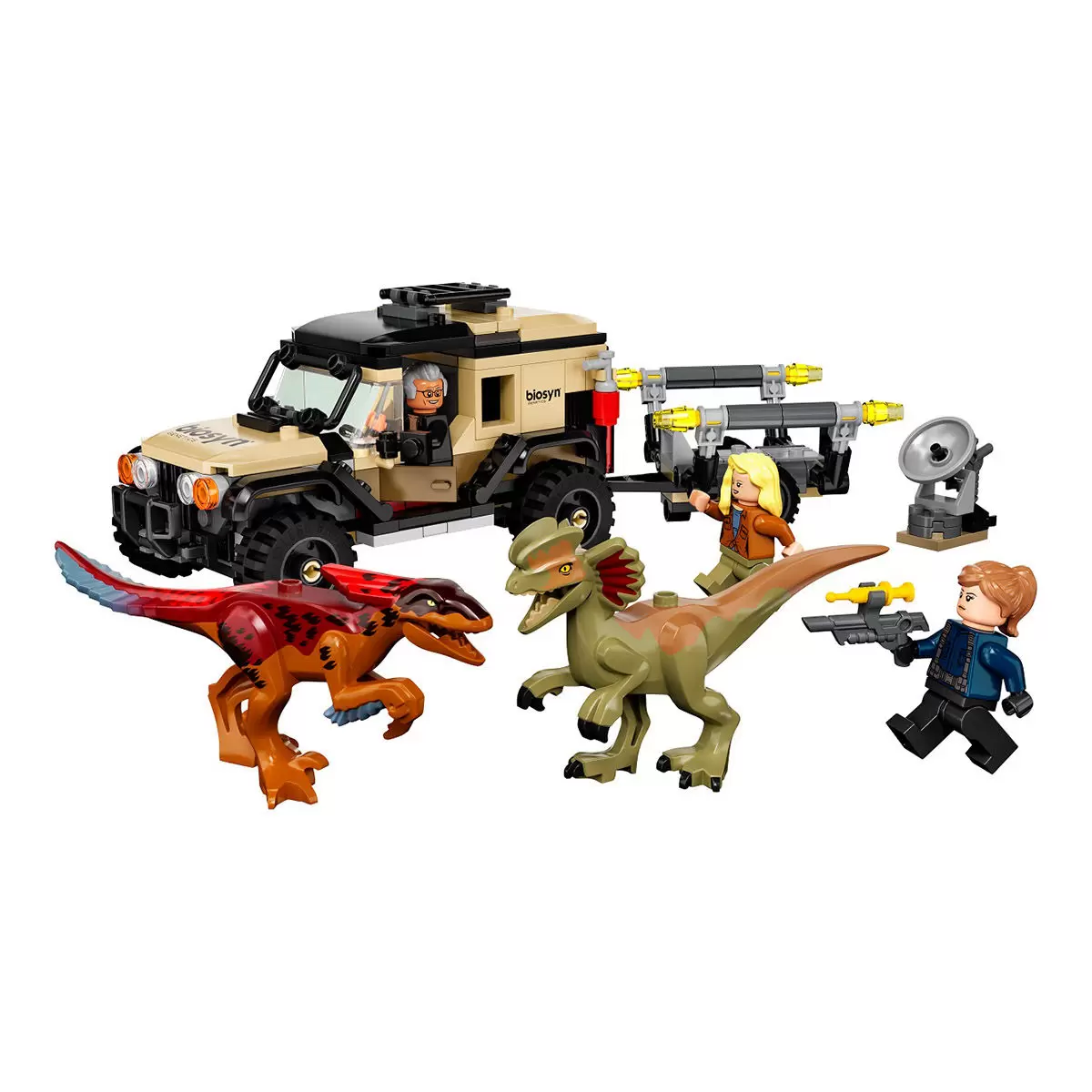 LEGO 侏儸紀世界 Pyroraptor & Dilophosaurus Transport 76951