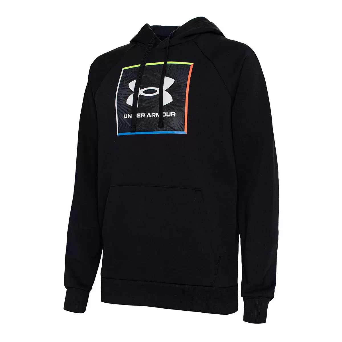Under Armour 男Logo刷毛連帽上衣 黑 M