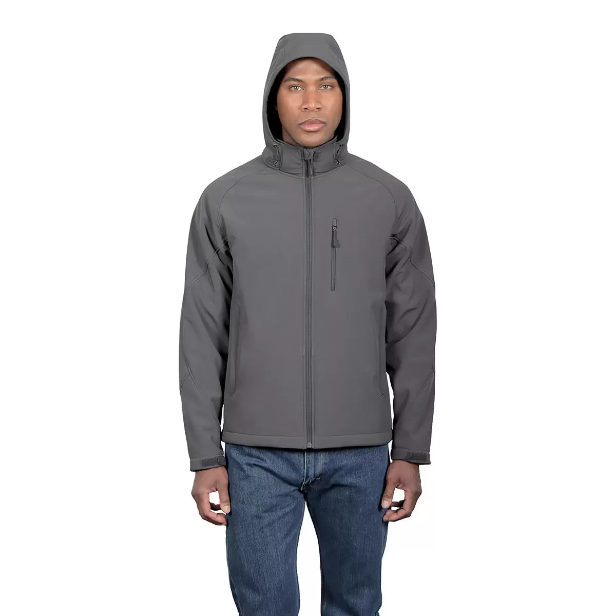 Kirkland Signature 科克蘭 男絨毛內裡連帽外套 灰 L