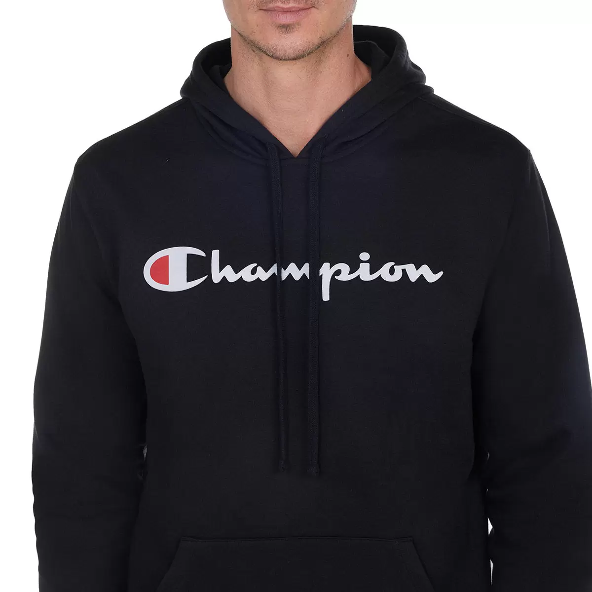 Champion 男刷毛連帽上衣 黑 M
