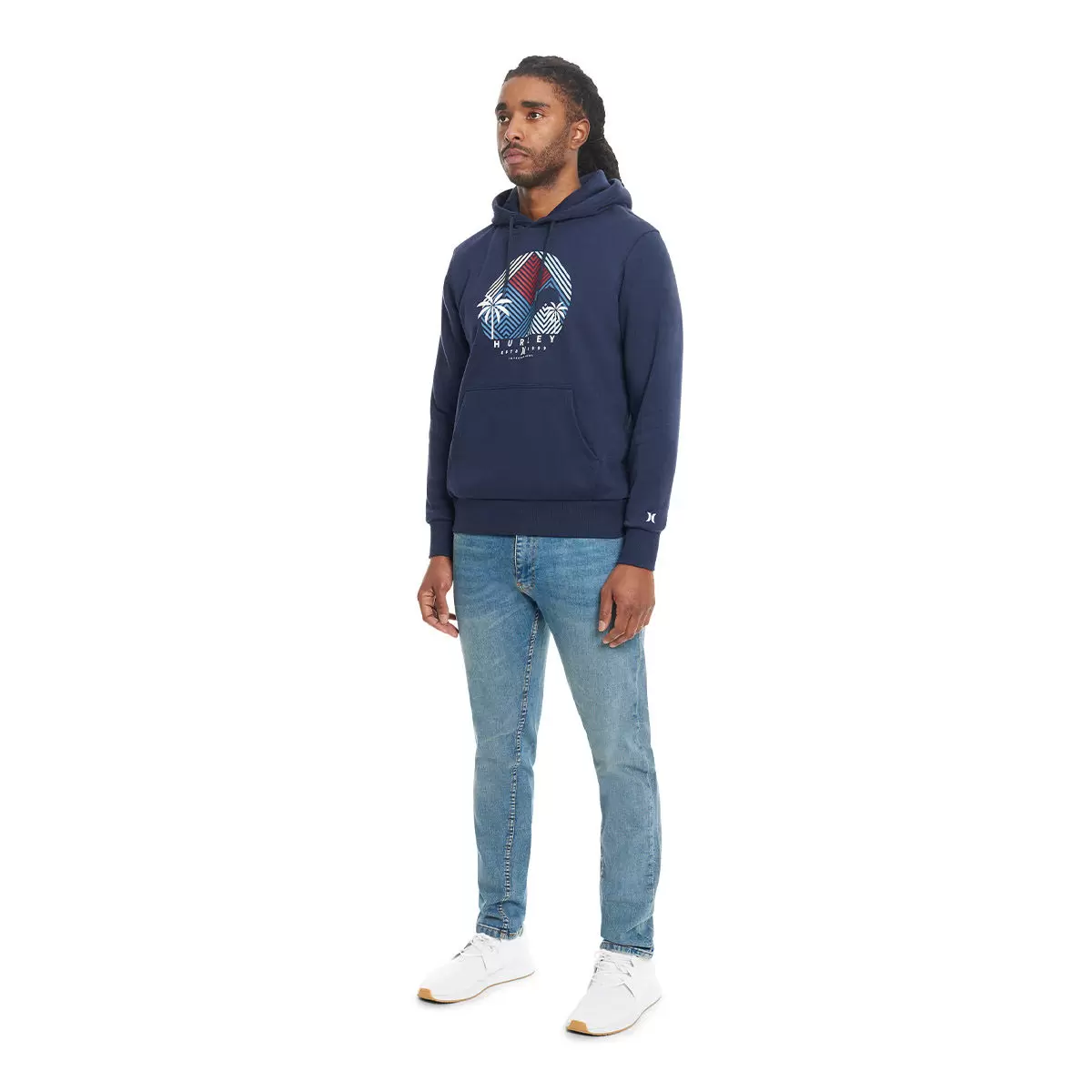 Hurley 男連帽上衣 深藍