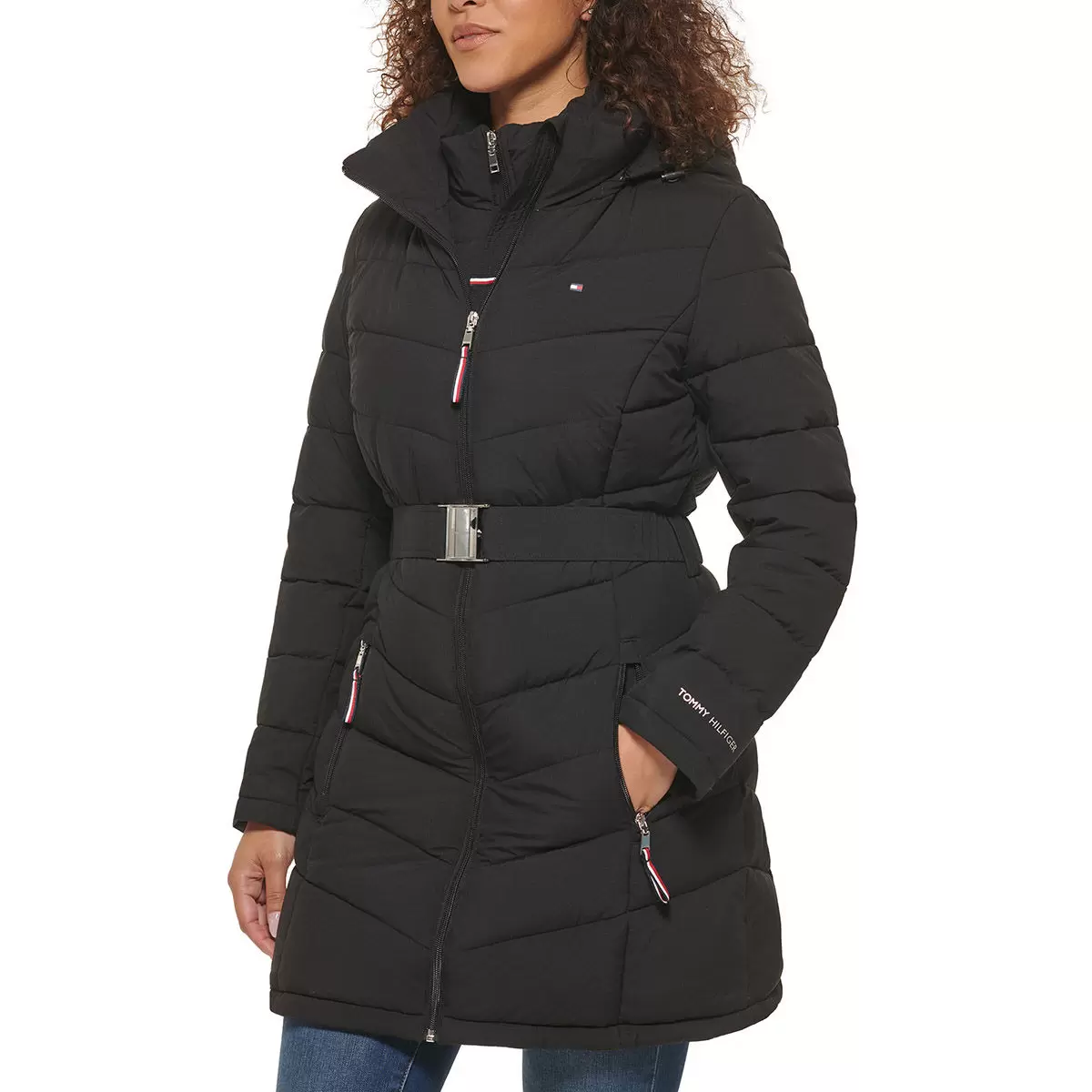 Tommy Hilfiger 女長版外套 黑 S