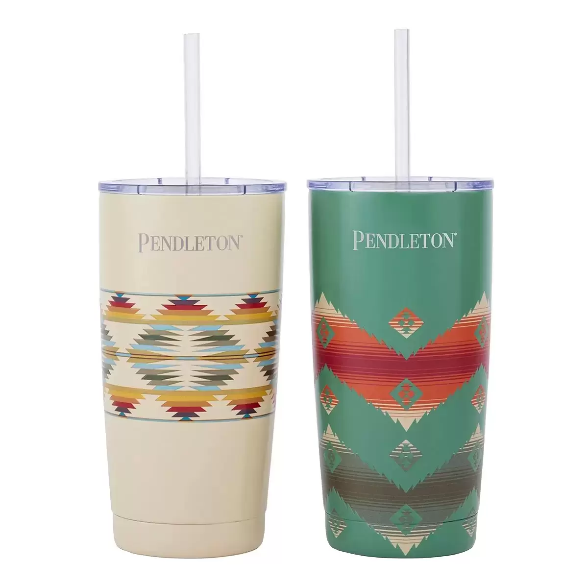 Pendleton 不鏽鋼吸管隨行杯 590毫升 X 2件組