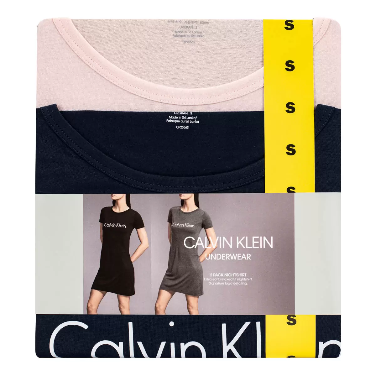 Calvin Klein 女短袖連身睡衣兩入組