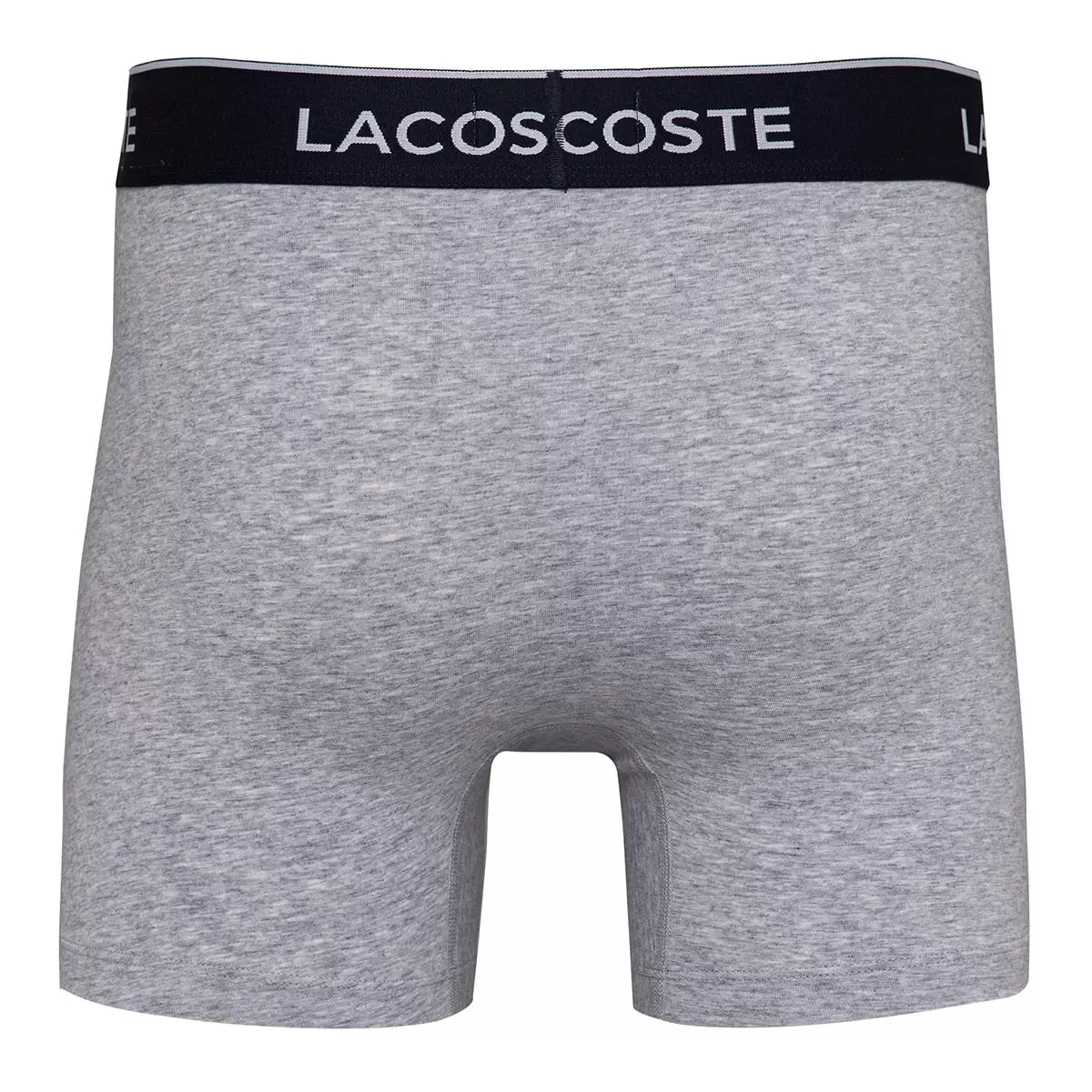 Lacoste 男彈性棉內褲三件組 灰 S