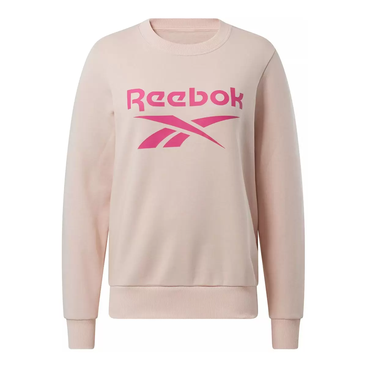 Reebok 女圓領長袖上衣 粉紅 L