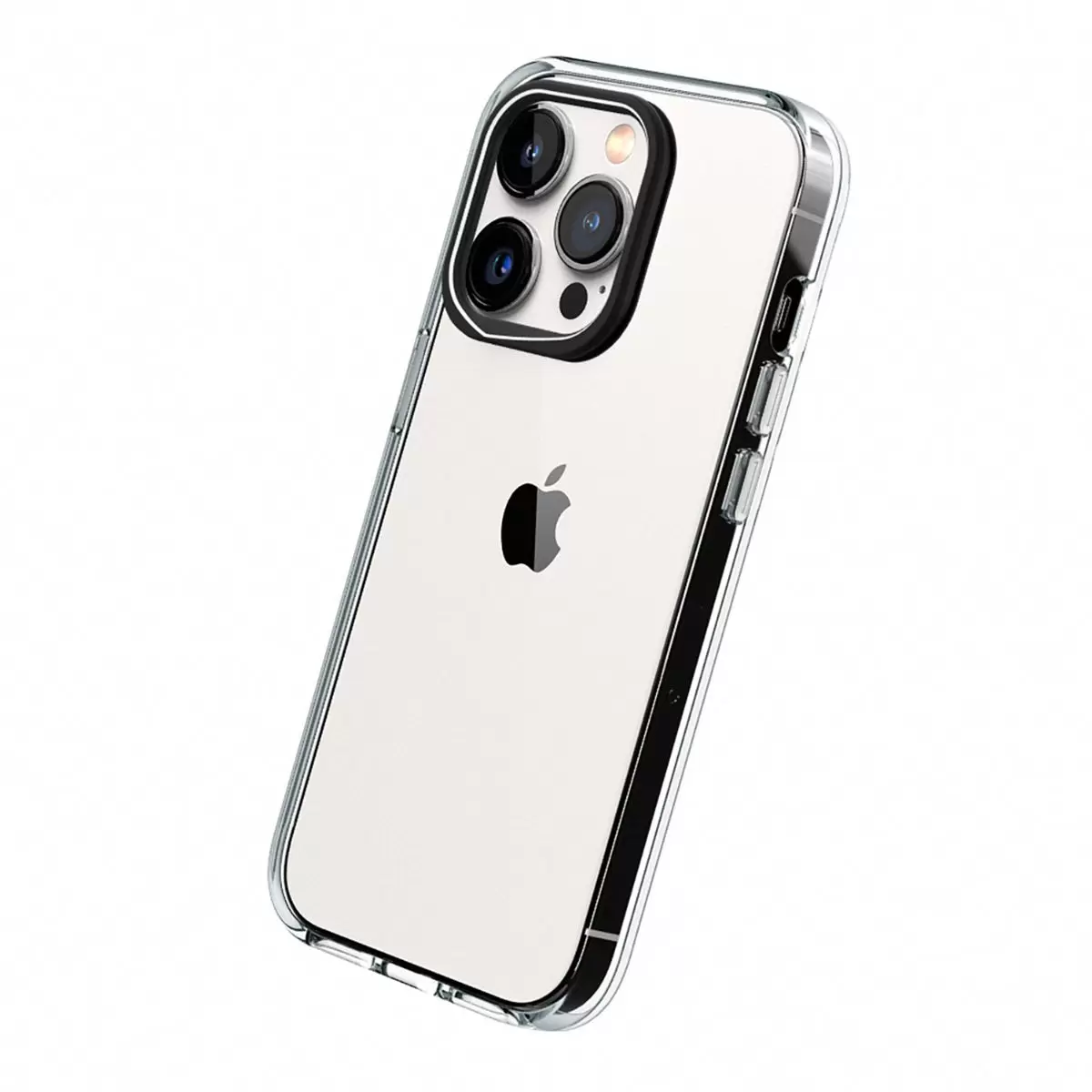 犀牛盾 iPhone 14 Pro Clear 透明防摔手機殼 + 9H 3D滿版螢幕玻璃保護貼 + 手機掛繩 清水灰