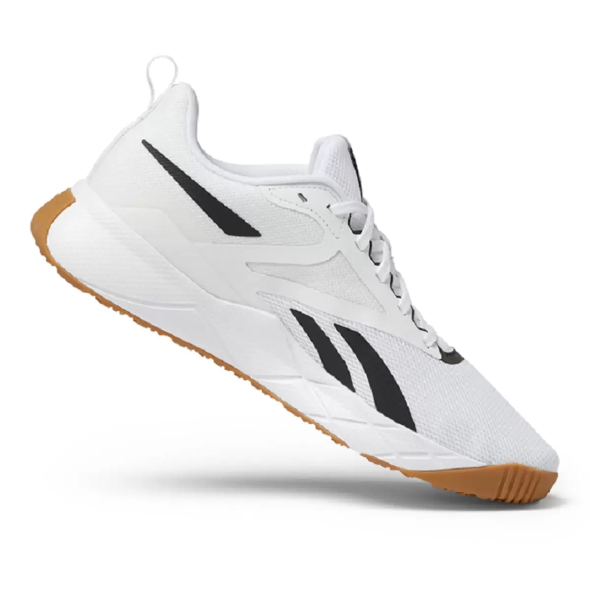 Reebok 男運動慢跑鞋 白 US 8.5