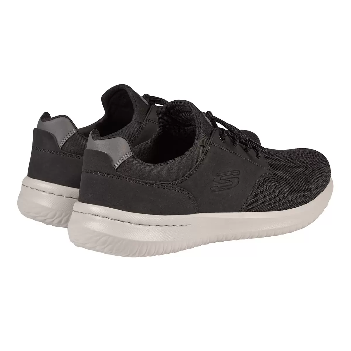 Skechers 男 Delson 休閒鞋 黑 US 11