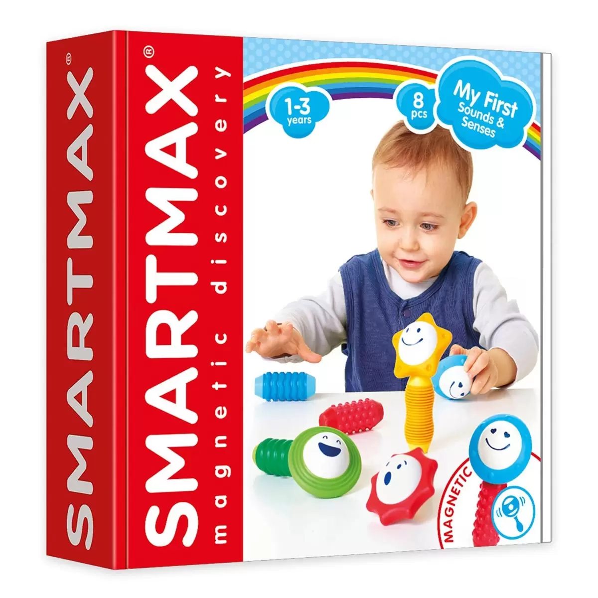 Smartmax 磁力接接棒 感官認知學習組 + 工程車遊戲組