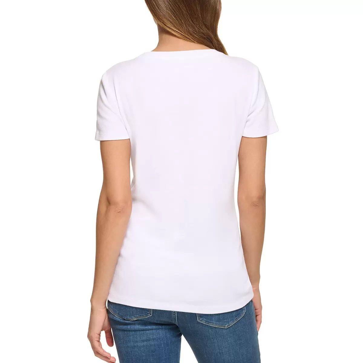 Tommy Hilfiger 女短袖Logo上衣 白 M