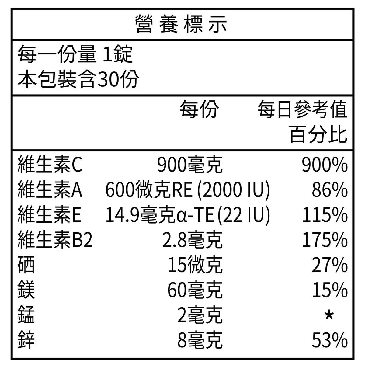 愛維寶 維生素ACE+紫錐菊+人參發泡錠 香橙口味 30錠