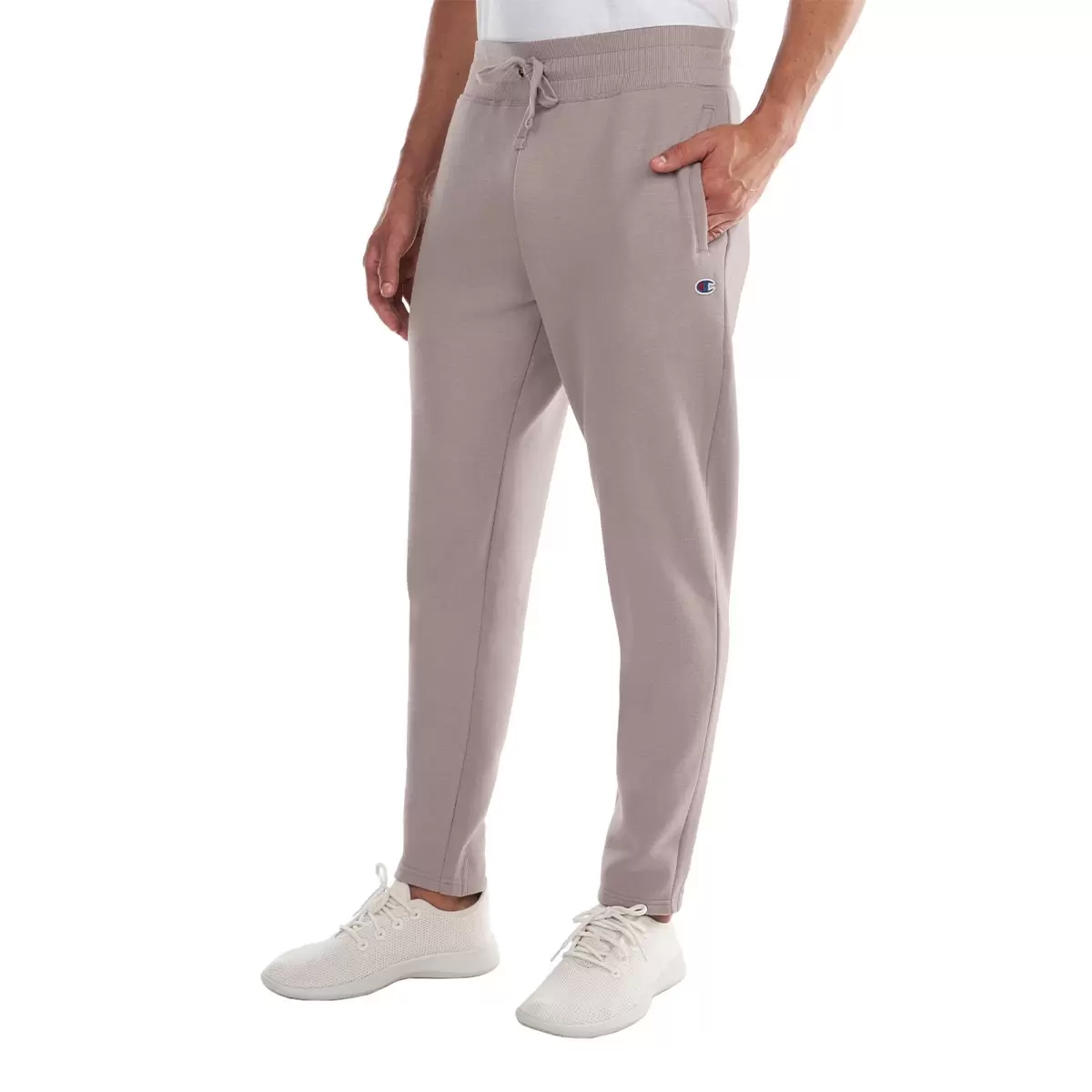 Champion 男刷毛束口褲 灰 XL