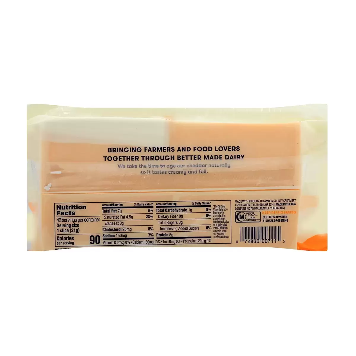 Tillamook 中度熟成切乾酪片 907公克 X 12包 僅配送至高雄市部分區域