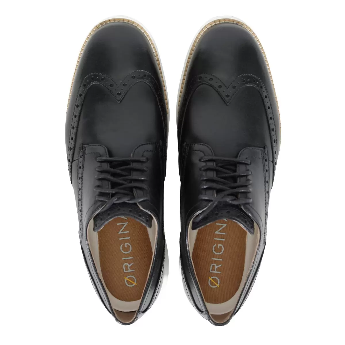 Cole Haan 男雕花牛津皮鞋 黑