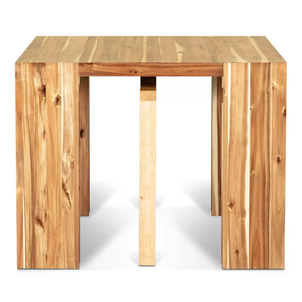 Transformer Table 可延伸式餐桌椅組 淺咖啡色