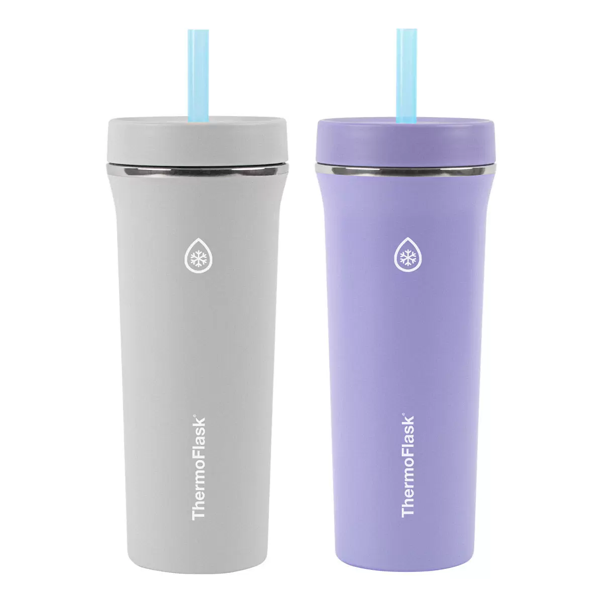 ThermoFlask 不鏽鋼吸管隨行杯 950毫升 X 2件組