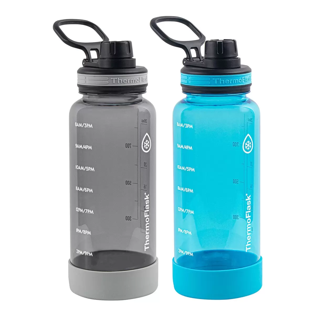 Thermoflask 隨身冷水瓶 950毫升 X 2件組 灰色 + 藍色