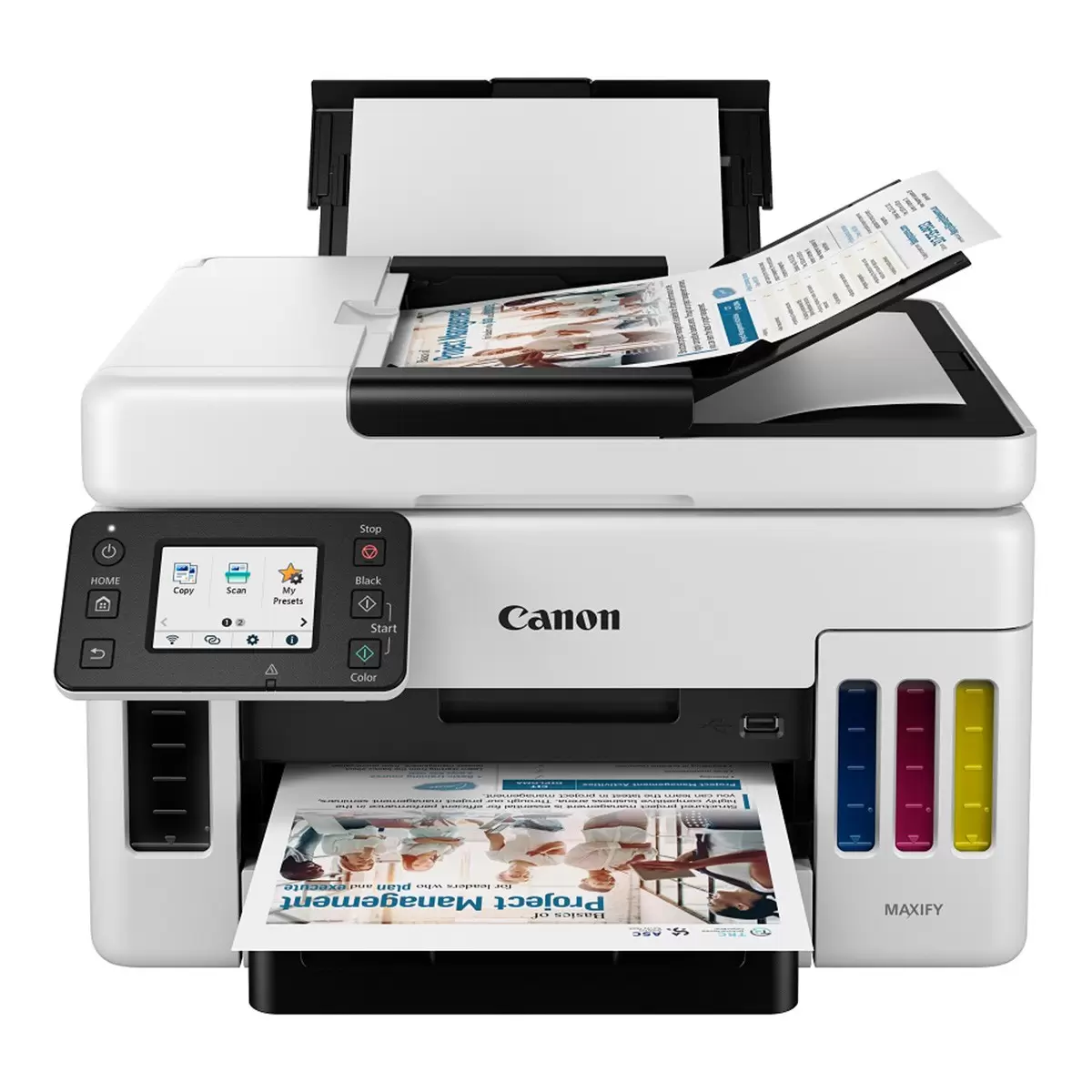 Canon MAXIFY GX6070 商用連供噴墨複合機 附2黑3彩墨水