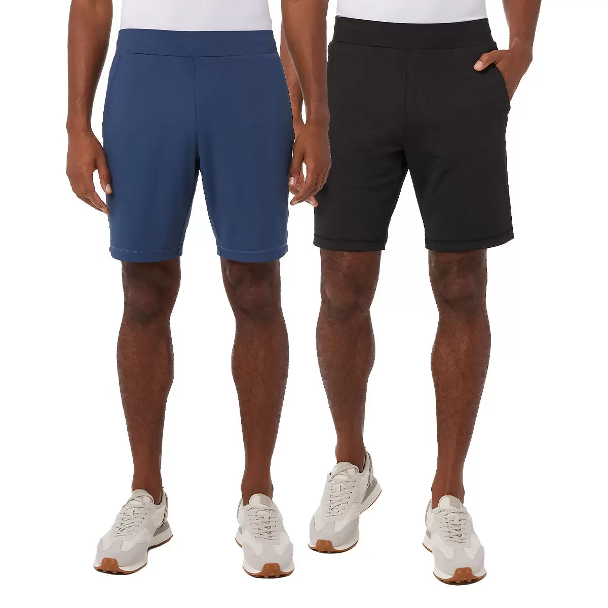 32 Degrees 男休閒短褲兩件組 黑 XL