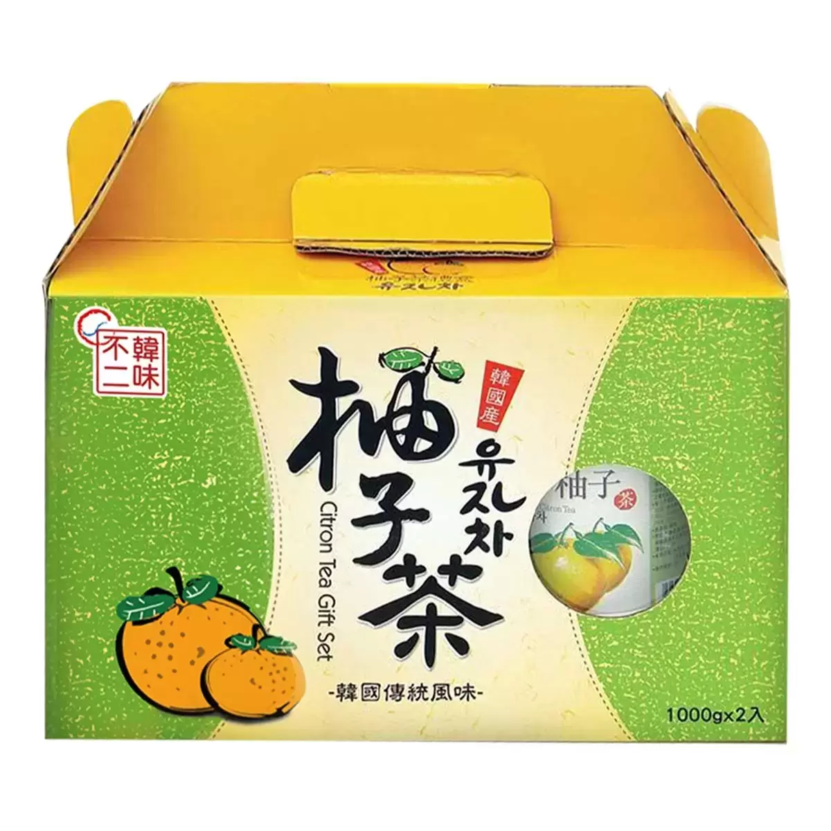 韓味不二 柚子茶飲組 1公斤 X 2入