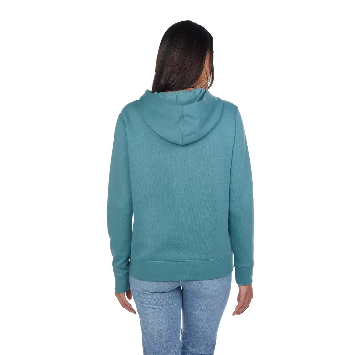 Champion 女拉鍊連帽外套 綠 S