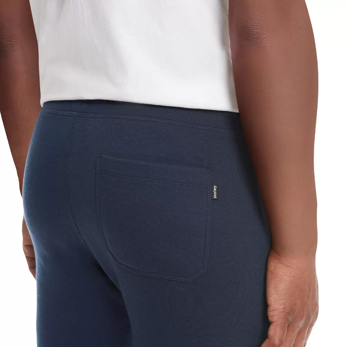 Hurley 男刷毛長褲 藍 M