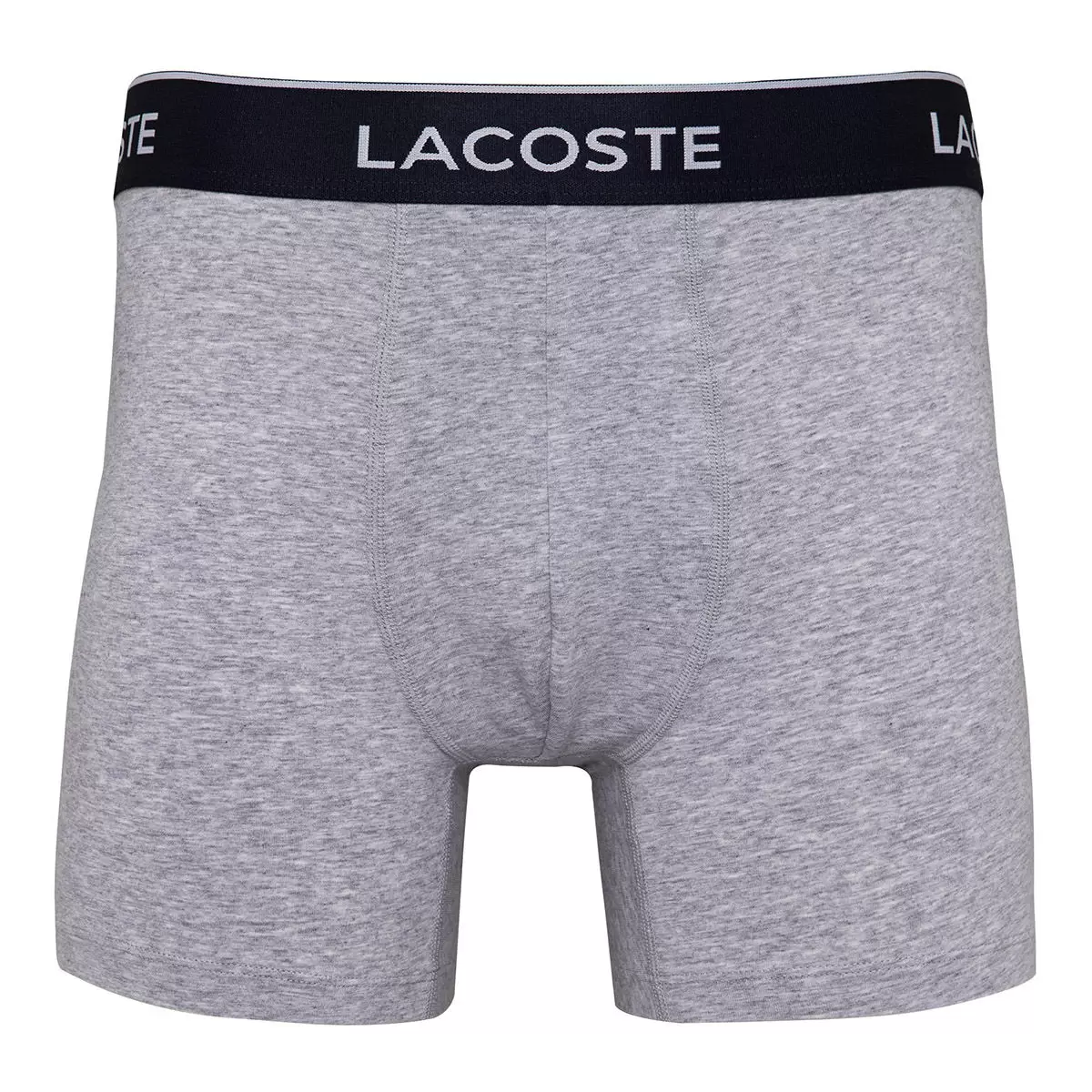 Lacoste 男彈性棉內褲三件組 灰 S