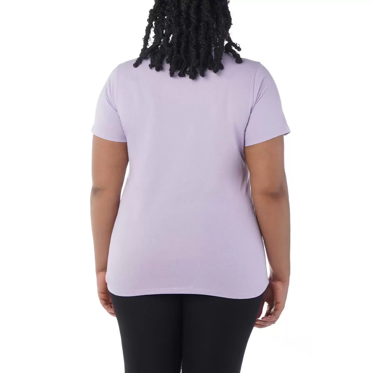 Champion 女圓領短袖上衣 淺紫 L