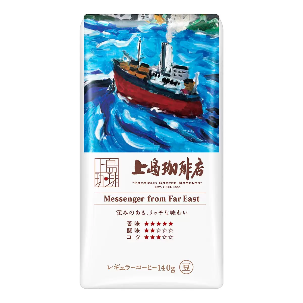 上島珈琲店 咖啡豆禮盒 140公克 X 3入