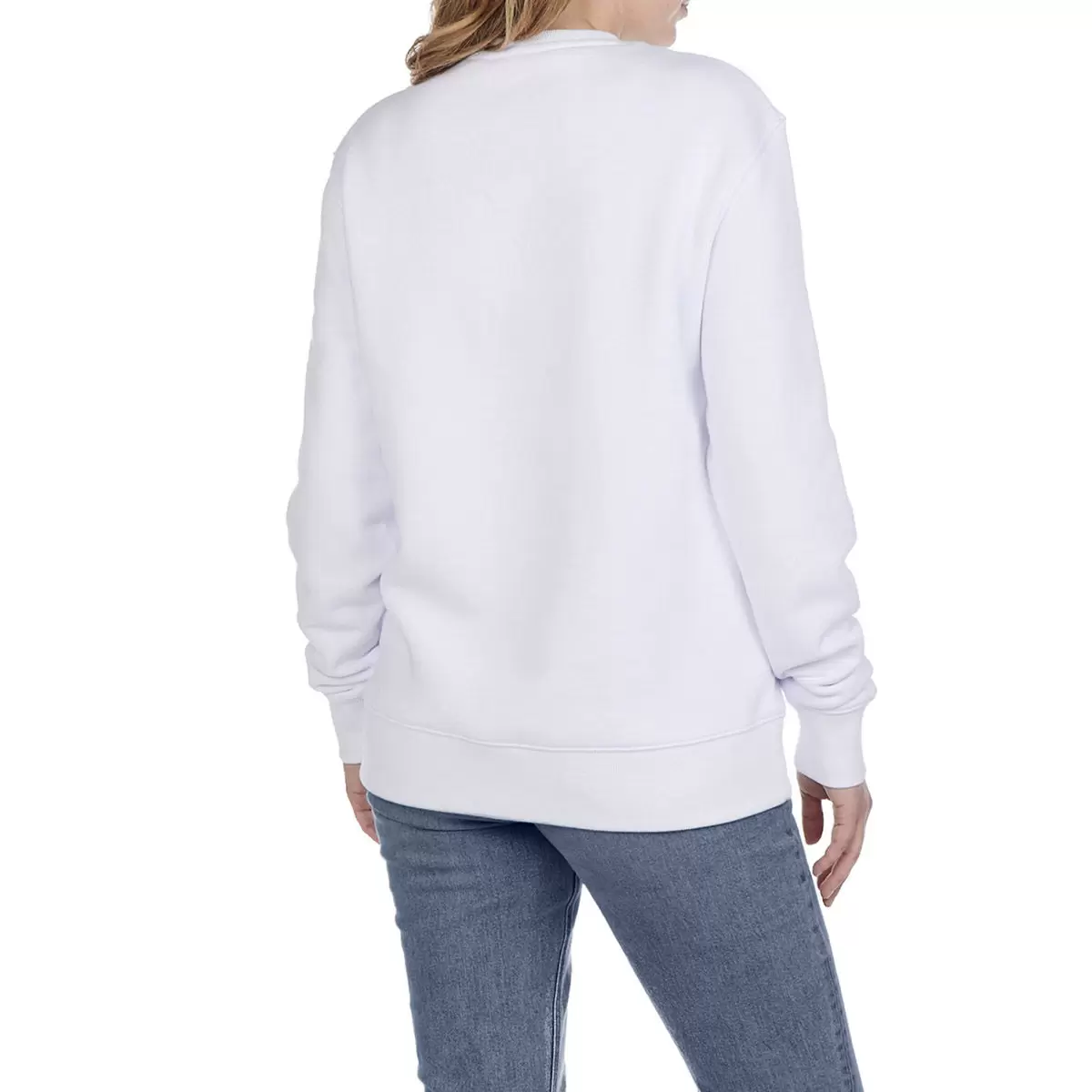 Kirkland Signature 科克蘭 Logo圓領長袖上衣 白 Men's XS = Ladies' S