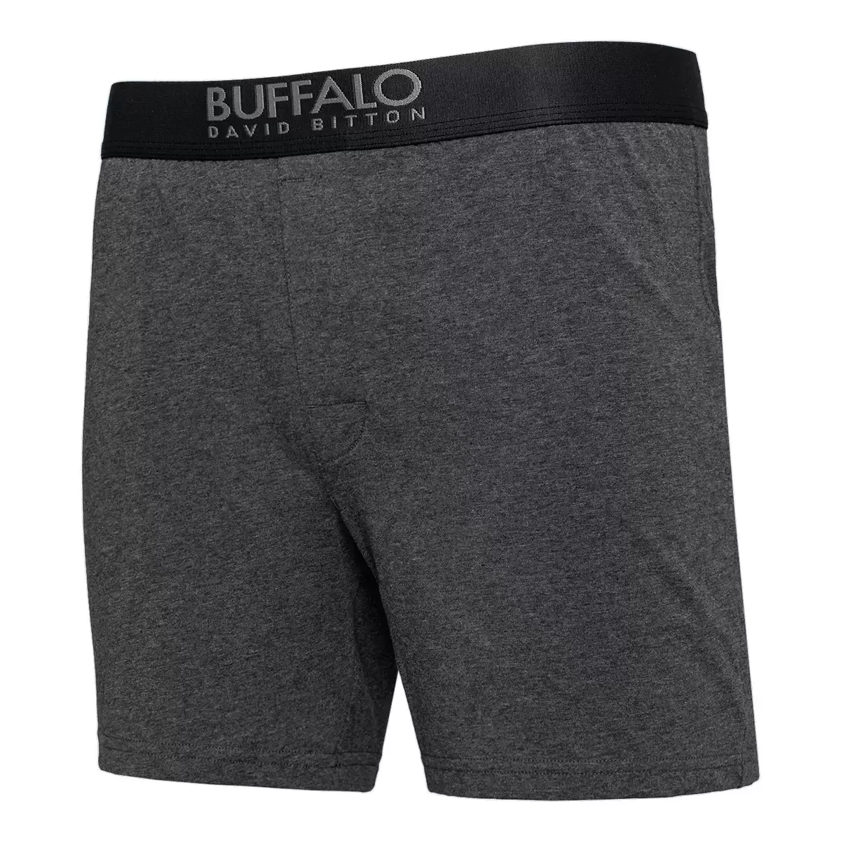 Buffalo 男彈性平口褲六入 黑色 / 灰色 L