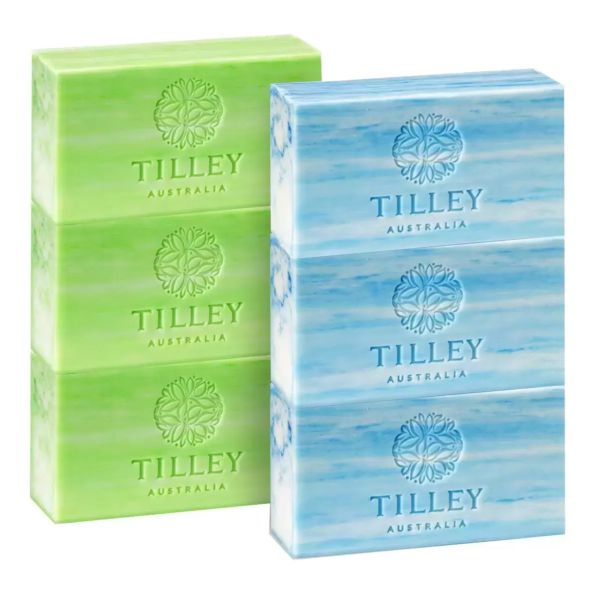 Tilley 經典香皂 220公克 X 6入 - 芙蓉花 X 3 + 熱帶梔子花 X 3