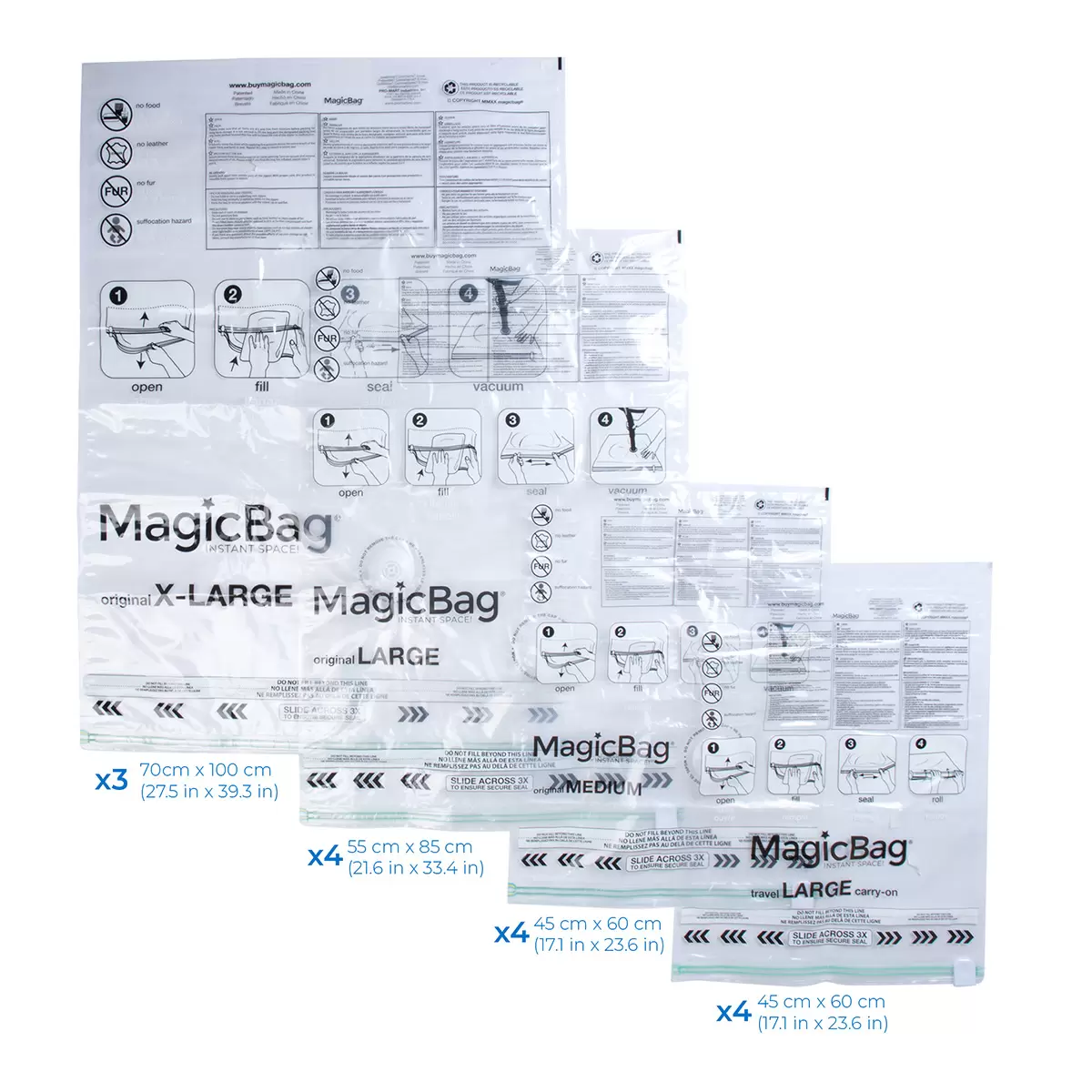 MagicBag 真空壓縮收納袋15入 - 2