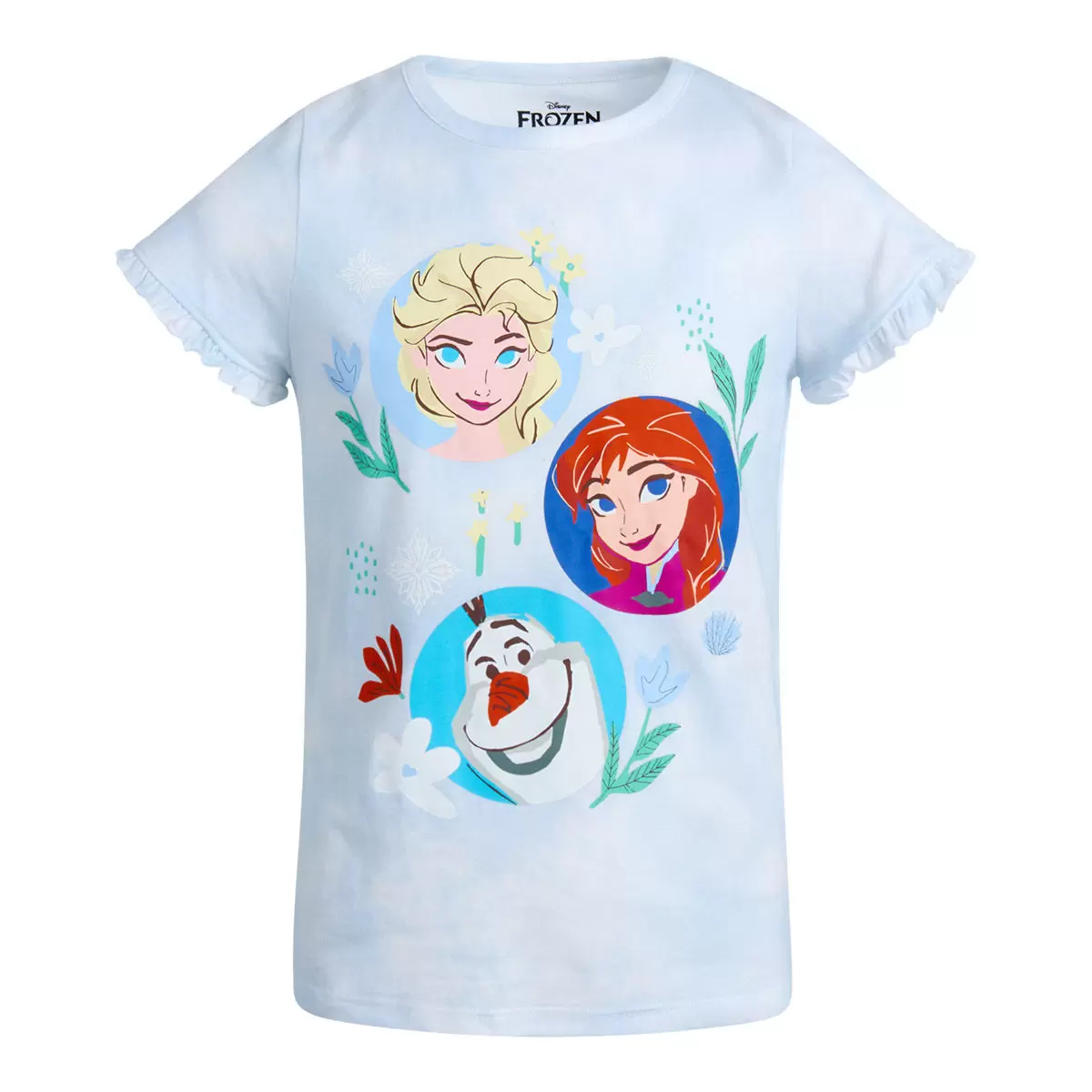 兒童卡通圖案短袖上衣四件組 Frozen 3T