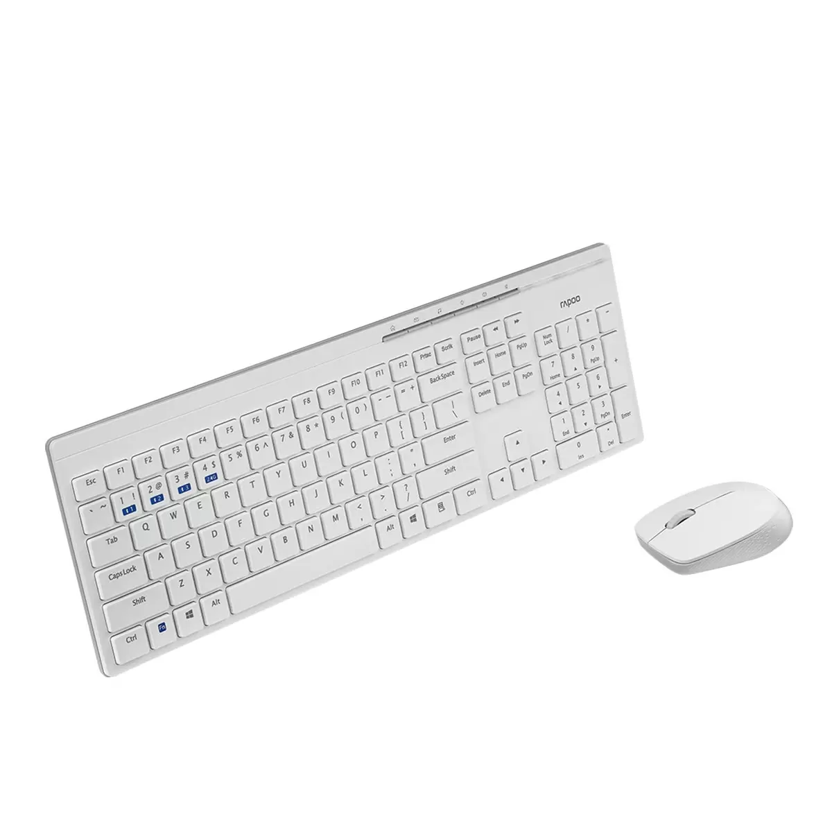 Rapoo 8100GT 多模式無線鍵鼠套裝組 10入 白